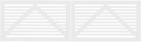 Trendyard Witte Houten Dubbele Tuinpoort Tokyo 300 x 90 CM