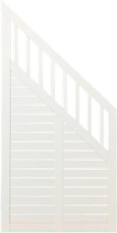 Trendyard Witte Houten Tuinscherm Met Schuine Kant Nostalgi 90 x 180 95 CM