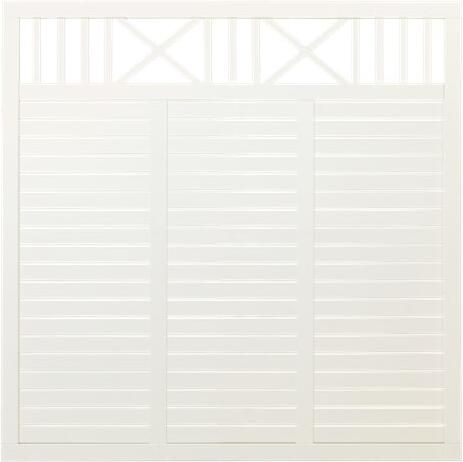 Trendyard Witte Houten Tuinscherm Nostalgi 180 x 180 CM