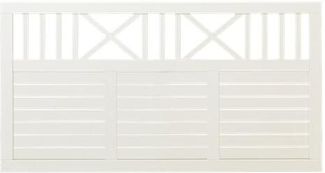 Trendyard Witte Houten Tuinscherm Nostalgi 180 x 95 CM