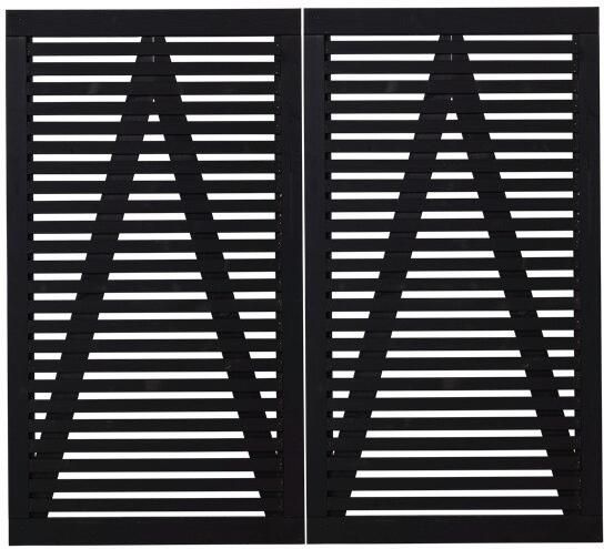 Trendyard Zwart Houten Dubbele Tuindeur Tokyo 200 x 180 CM