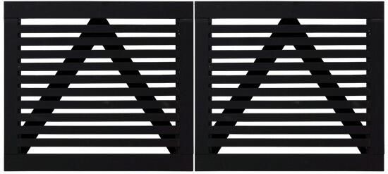 Trendyard Zwart Houten Dubbele Tuinpoort Tokyo 200 x 90 CM