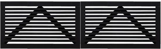 Trendyard Zwart Houten Dubbele Tuinpoort Tokyo 300 x 90 CM