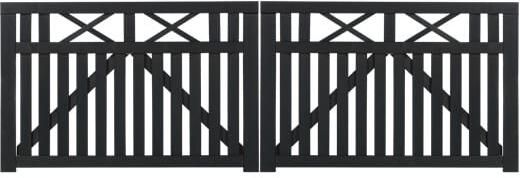 Trendyard Zwart Houten Dubbele Tuinpoort Vinesse 300 x 98 CM