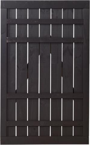 Trendyard Zwart Houten Tuindeur Rustik 100 x 158 CM