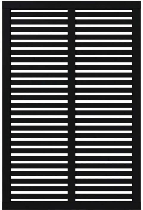 Trendyard Zwart Houten Tuinscherm Harmoni 120 x 180 CM