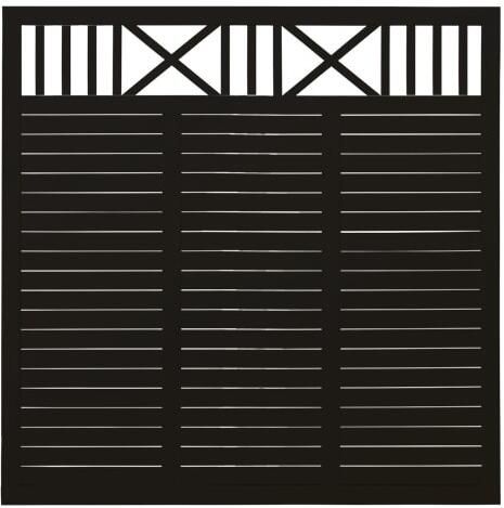 Trendyard Zwart Houten Tuinscherm Nostalgi 180 x 180 CM