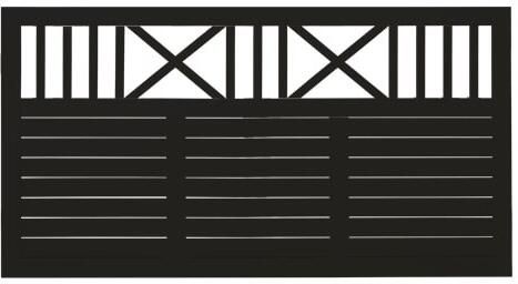 Trendyard Zwart Houten Tuinscherm Nostalgi 180 x 95 CM