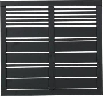 Trendyard Zwart Houten Tuinscherm Silence 120 x 110 CM