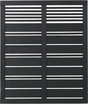 Trendyard Zwart Houten Tuinscherm Silence 120 x 140 CM