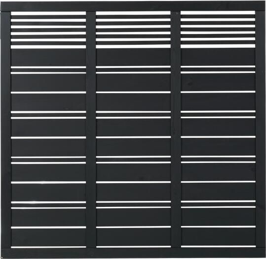 Trendyard Zwart Houten Tuinscherm Silence 176 x 170 CM