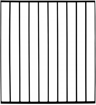 Trendyard Zwart Spijlenhekwerk Staal 90 x 98 CM