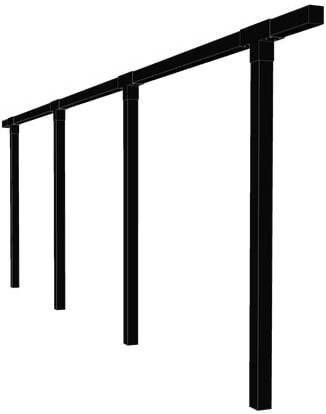 Trendyard Zwart Houten Enkele Pergola 664 CM