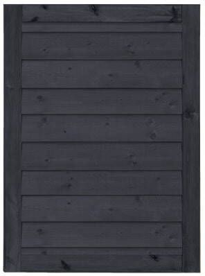 Trendyard Zwart Houten Stapelrabat Tuinpoort Klink 100 x 125 CM