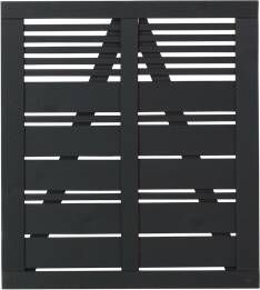 Trendyard Zwart Houten Tuinpoort Silence 100 x 110 CM