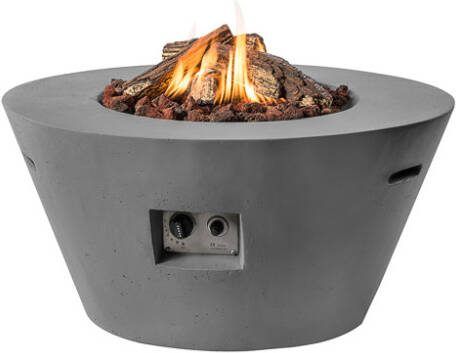 Happy Cocooning Vuurtafel Cone Rond Ø96 cm Antraciet + Gasdrukregelaar - Foto 2