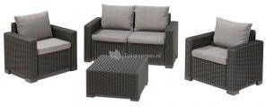 Allibert California loungeset 2 zits antraciet