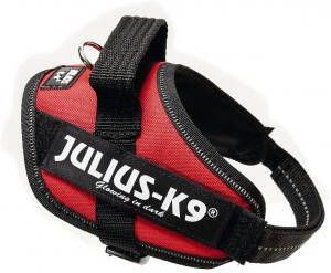 Dobeno Julius K9 Hondentuigje Mini 49 Tot 67 Cm Nylon Rood zwart
