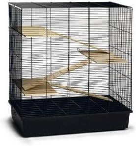 Beeztees Knaagdierenkooi Scooby 70x40x78 cm metaal zwart