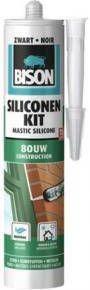 Bison Siliconenkit Bouw Zwart 300ml