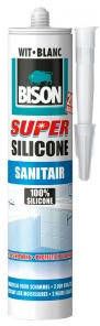 Bison Siliconenkit Super Silicone Sanitair Wit 300ml