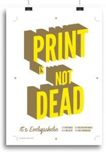 Poster leuke quote A3 print geel