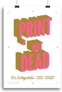 Poster leuke quote A3 print roze