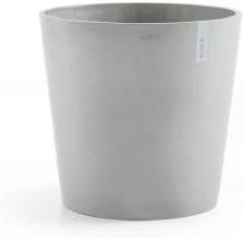 Ecopots Amsterdam kunststof bloempot Grijs Wit Ø 47 cm - Foto 3