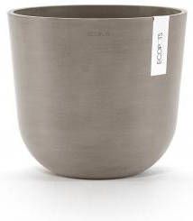 Ecopots Oslo met waterreservoir kunststof bloempot Taupe Ø 23 4 cm