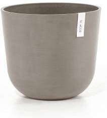 Ecopots Oslo met waterreservoir kunststof bloempot Taupe Ø 33 1 cm