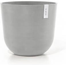 Ecopots Oslo met waterreservoir kunststof bloempot Wit Grijs Ø 42 8 cm