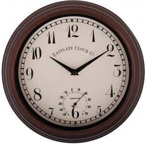 Esschert Design Wandklok met thermometer D30 cm Wandklokken - Foto 2