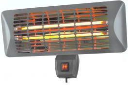 EUROM Hangende terrasverwarmer Grijs Elektrisch Quartz lamp