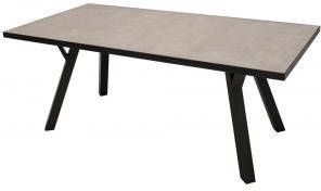 Express Aluminium Tuintafel met keramisch glas tafelblad 180 x 90 x 72 cm