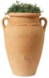 Express Amphore regenton met plantenbak zand 360 liter