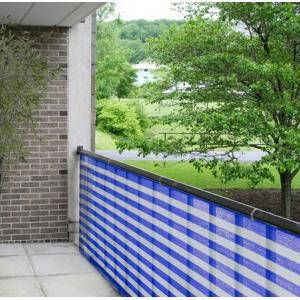 Express Balkondoek blauw en wit 90 cm van de rol