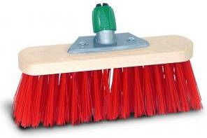 Betra bezemkop buitenbezem rood FSC hout kunstvezel 30 cm Bezem - Foto 2