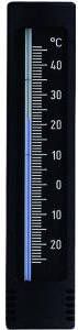 Express Buitenthermometer kunststof zwart zilver 14.5 cm