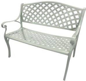 Express Ronda metalen tuinbank Aluminium Wit