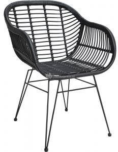 LES Outdoor Living Stoel Moda Wicker Zwart - Foto 3