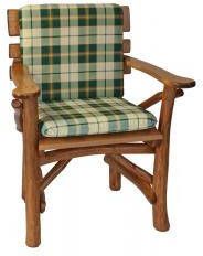 Express Tuinstoelkussen Hout Groen Bruin 48 x 88 cm