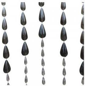 Lesli Living vliegengordijn druppel kralen zwart 90x200cm