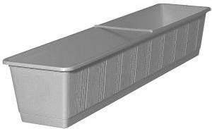 Geli Plantenbak licht grijs rechthoekig 80 x 17 5 x 14 5 cm Bloembakken plantenbakken voor binnen buiten - Foto 2