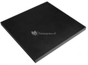 Merkloos Sans marque Happy Cocooning Deksel staal Happy Cocoon Table vierkant klein (zwart)