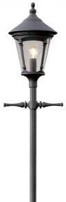 Konstsmide Buitenlamp Virgo 1-lichts zwart 62 cm inclusief laddersteun 570-750 exclusief mast