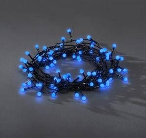 KONSTSMIDE Led-lichtsnoer Kerstversiering buiten Led bollichtketting ronde dioden 80 blauwe dioden (1 stuk)