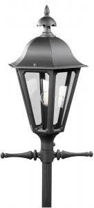 Konstsmide Lantaarnlamp Pallas 1-lichts 68cm matzwart exclusief paal 567-750