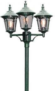 Konstsmide Buitenverlichting lantaarnpaal Virgo 54 cm 3-lichts groen 573-600