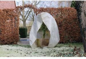 Nature Winterafdekhoes met rits 70 g m2 beige 150 x 200 cm