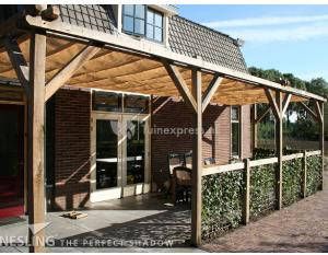 Nesling Complete pergola Wall 2 sand 200 x 400 cm